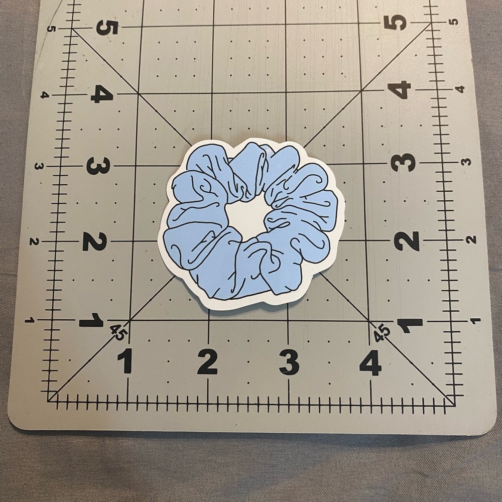 🌈20/$12🌈 Blue Scrunchie Design Sticker - Picture 2 of 3